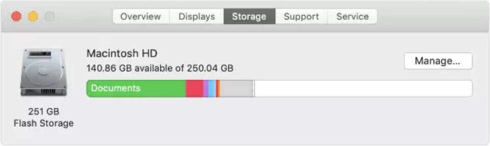 Try to keep plenty of free space on your startup disk.
